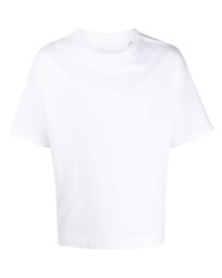 T-shirt à col rond blanc Facetasm