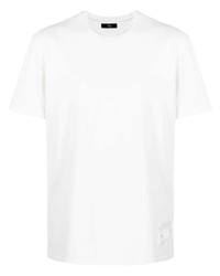 T-shirt à col rond blanc Fay