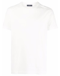 T-shirt à col rond blanc Fay