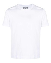 T-shirt à col rond blanc Fedeli