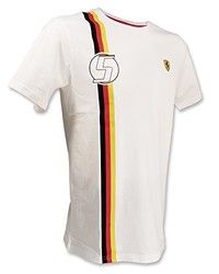 T-shirt à col rond blanc FERRARI F1