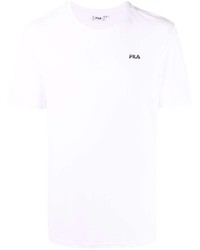 T-shirt à col rond blanc Fila