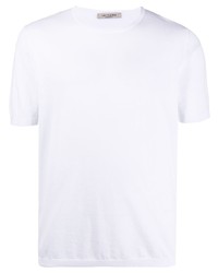 T-shirt à col rond blanc Fileria