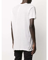 T-shirt à col rond blanc Rick Owens