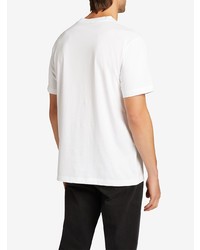 T-shirt à col rond blanc Giuseppe Zanotti