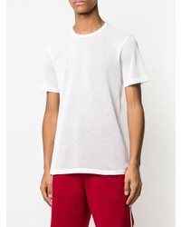 T-shirt à col rond blanc Helmut Lang