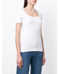 T-shirt à col rond blanc Blanca