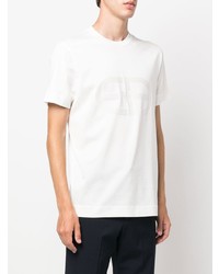 T-shirt à col rond blanc Emporio Armani