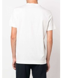 T-shirt à col rond blanc Emporio Armani