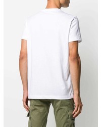 T-shirt à col rond blanc Balmain