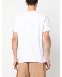 T-shirt à col rond blanc MAISON KITSUNÉ