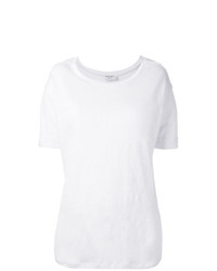 T-shirt à col rond blanc Frame Denim