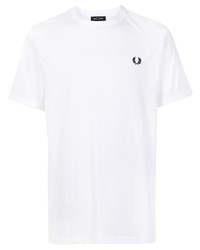 T-shirt à col rond blanc Fred Perry