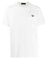 T-shirt à col rond blanc Fred Perry