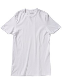 T-shirt à col rond blanc Garage
