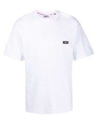 T-shirt à col rond blanc Gcds