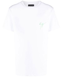 T-shirt à col rond blanc Giuseppe Zanotti