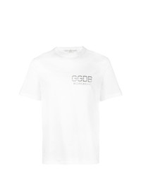 T-shirt à col rond blanc Golden Goose Deluxe Brand