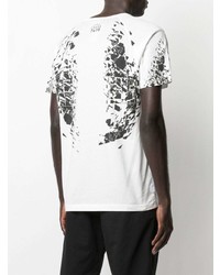 T-shirt à col rond blanc Stone Island Shadow Project