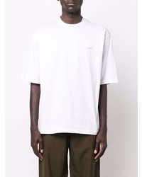 T-shirt à col rond blanc Hevo