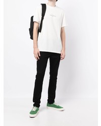 T-shirt à col rond blanc Fred Perry