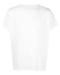 T-shirt à col rond blanc Greg Lauren