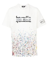 T-shirt à col rond blanc Haculla