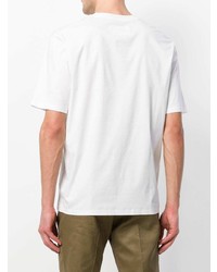 T-shirt à col rond blanc Jil Sander