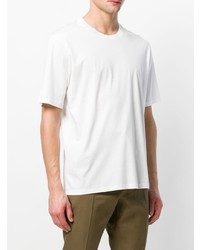 T-shirt à col rond blanc Jil Sander