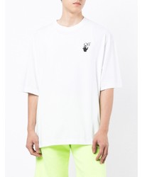 T-shirt à col rond blanc Off-White