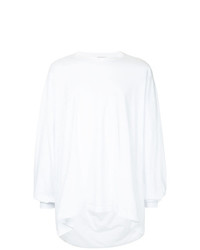 T-shirt à col rond blanc Hed Mayner