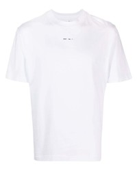 T-shirt à col rond blanc Heliot Emil