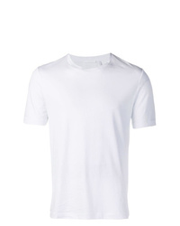 T-shirt à col rond blanc Helmut Lang