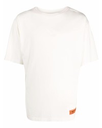 T-shirt à col rond blanc Heron Preston