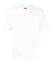 T-shirt à col rond blanc Heron Preston