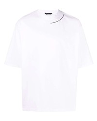T-shirt à col rond blanc Hevo