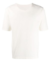 T-shirt à col rond blanc Homme Plissé Issey Miyake