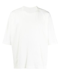 T-shirt à col rond blanc Homme Plissé Issey Miyake