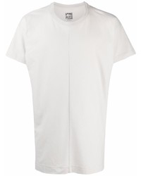 T-shirt à col rond blanc Homme Plissé Issey Miyake