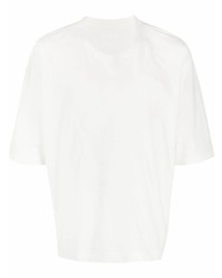 T-shirt à col rond blanc Homme Plissé Issey Miyake