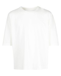 T-shirt à col rond blanc Homme Plissé Issey Miyake