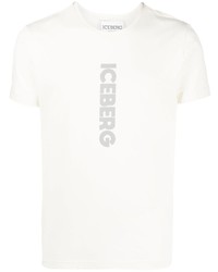 T-shirt à col rond blanc Iceberg