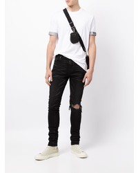 T-shirt à col rond blanc DSQUARED2