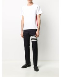 T-shirt à col rond blanc Thom Browne