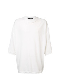 T-shirt à col rond blanc Isabel Benenato