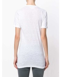 T-shirt à col rond blanc Isabel Marant Etoile