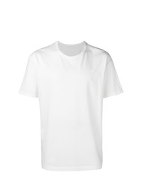 T-shirt à col rond blanc Issey Miyake