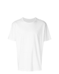 T-shirt à col rond blanc Issey Miyake Men