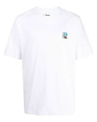 T-shirt à col rond blanc Izzue