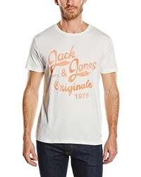 T-shirt à col rond blanc Jack & Jones